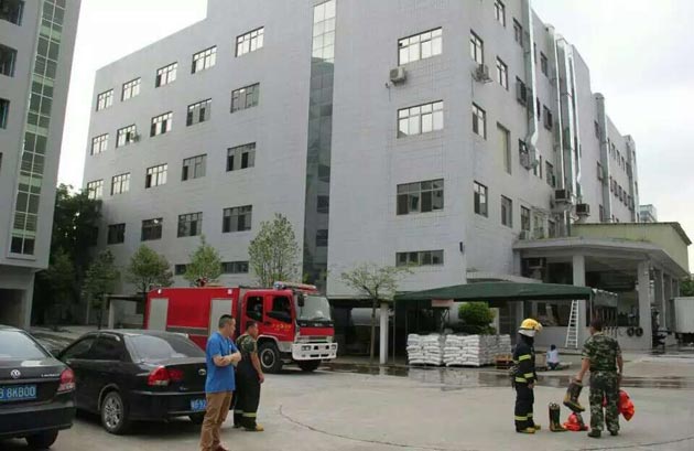 清溪消防局到長榮佳做實地消防演練