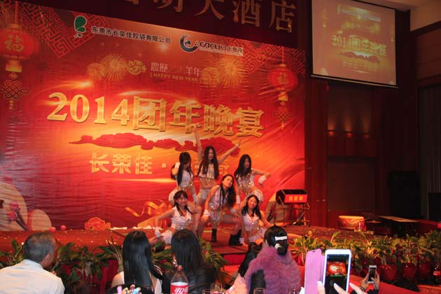 晚會激情的舞蹈