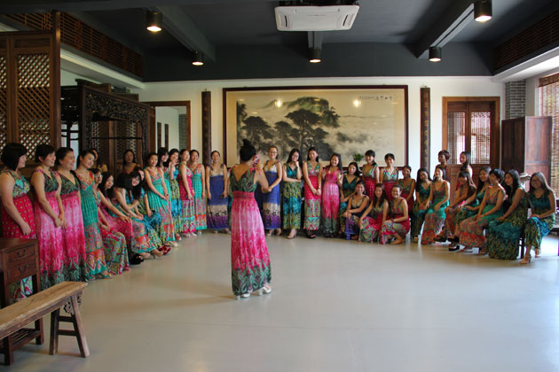 文化娛樂室留影