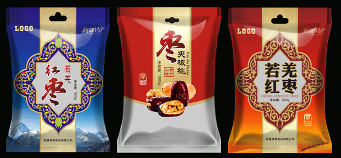 紅棗包裝袋掛孔包案例 紅棗包裝袋掛孔包案例